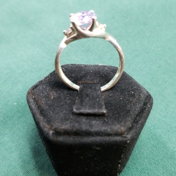 Sterling rainbow CZ ring - Picture 4 of 5